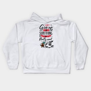 Pen and paper do not give up Kids Hoodie